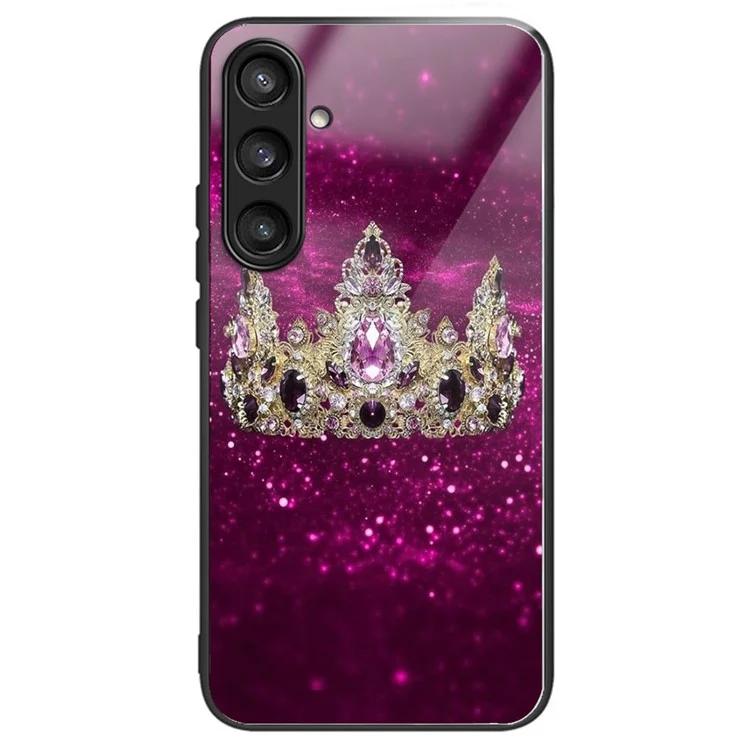 

Для Samsung Galaxy S24 закаленное стекло задняя крышка TPU Edge Phone Cover