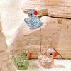 20PCS Assorted Color Glitter Duck Decorative Mini Resin Duck Artificial Ornament Photography Prop Festival Party Souvenir QC-ZYF