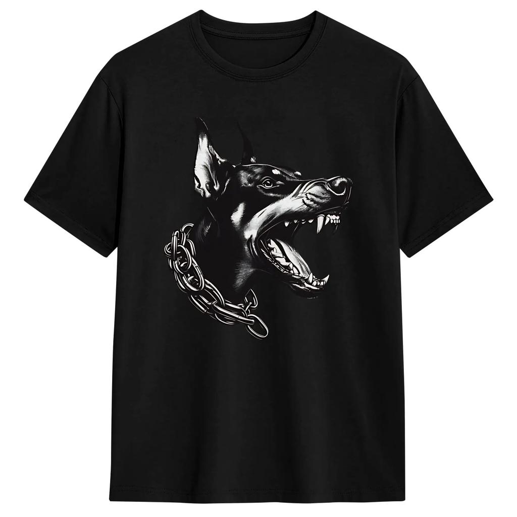 Unisexs Tshirts Howling Doberunisex Amazing 100 Cotton Tees Short Sleeve T Shirts Crew Neck Clothing Plus Size