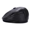 Haining Genuine Leather Sheepskin Men's Winter Beret with Ear Protection