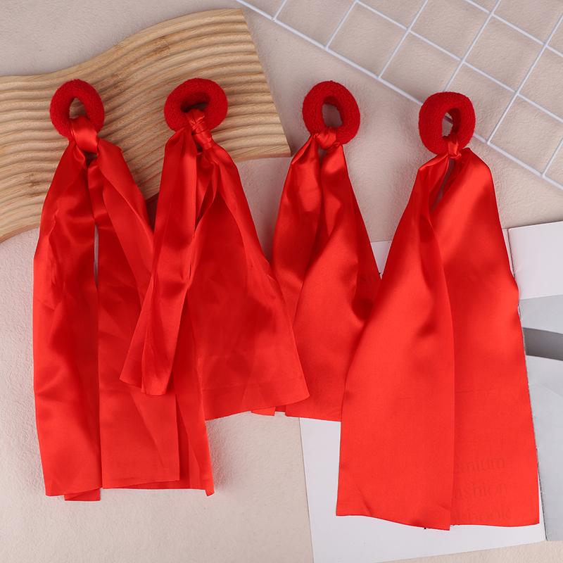 Kinder Rotes Handgelenksband Mannschaftssportarten Pompom Cheerleading Großes Spiel Pom Club Tanzrequisiten Elastisches Armband mit Elastischer Schnur