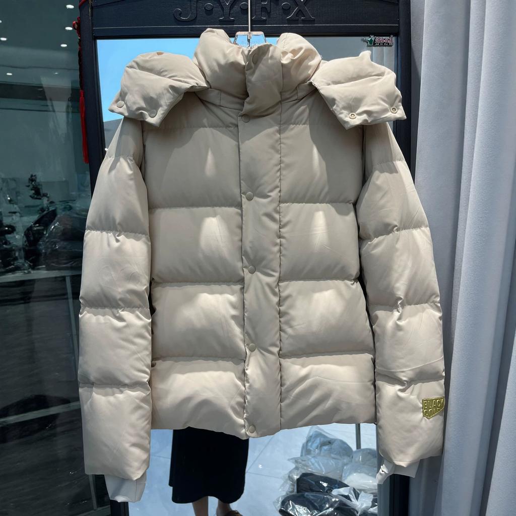 Autumn and winter popular fashion down jacket women's short thickened new hooded waist white duck down warm casual jacket