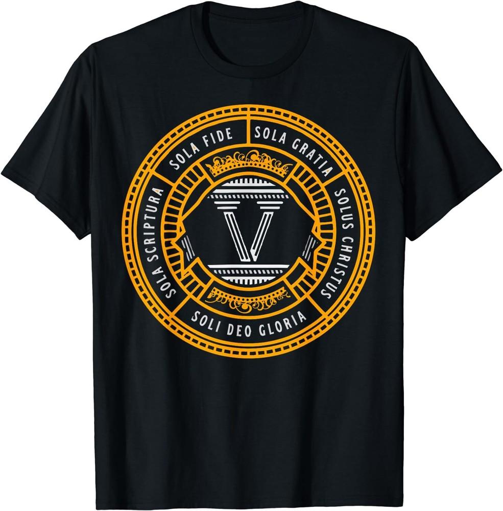 Sola Scriptura Protestant Christian Reformation 5 Solas T-Shirt Size S-5XL