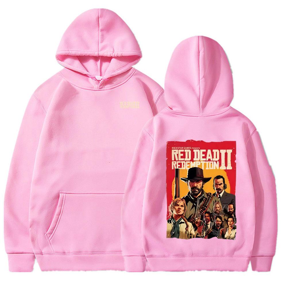Red Dead Redemption 2 Graphic Hoodie Men Women Harajuku High Quality Fashion Couple Sweatshirt Casual Long Sleeve Oversized Wear