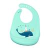 Cartoon Animal Hippopotamus Dinosaur Silicone Bib for Baby Infant Safe Waterproof Halter Feeding Burp Cloths Soft Drool Bag