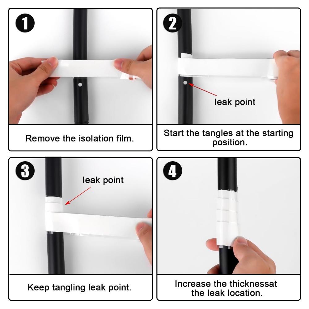 Waterproof Tape Multi Purpose Silicone Rubber Self Adhesive Tape for Water Pipe Leak Proof & Emergency Wire Insulation Repair
