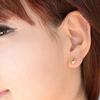 1 Pair Ear Studs All-match Accessories Flower Alloy Double Side Earring for Party