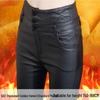 Women's Winter Thickened Matte Leather Pants with Velvet Lining - 2025 Collection