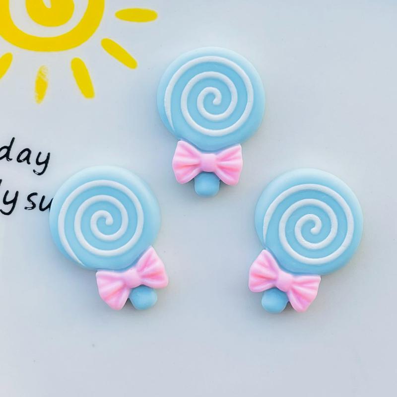 20 Pcs New Cute Kawaii Cartoon Candy Lollipop Resin Cabochon Scrapbooking Diy Jewelry Earwear Craft Decoration Accessories A100