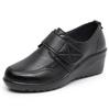 New Women's Shoes Spring Autumn Wedges Soft Sole Non-slip Women's Single Shoes Comfortable Large Size Mother's Leather Pumps