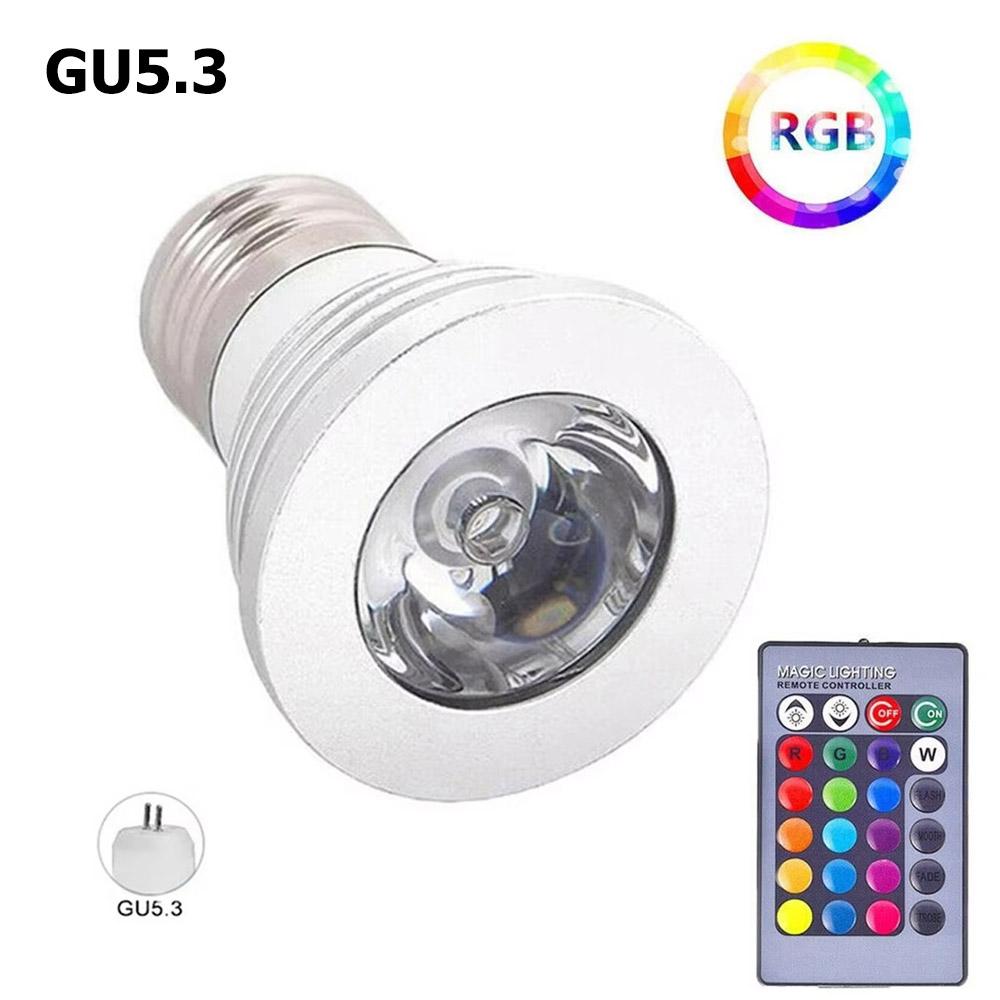 LED Spotlight With Remote Control Spotlights Downlight Lighting Ceiling Lights GU5.3 Bulbs Night Decor MR16 110V Room COB For 3W
