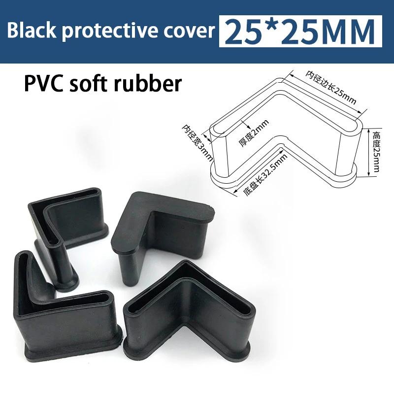4-30 Sztuk Trójkątna Osłona 25 30 40 50L Miękka Gumowa Osłona PVC Korek do Nogi Stołu Podkładka pod Nogi Żelaznego Łóżka Kątownik Żelazny Typu L
