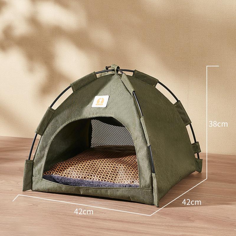 Husdjurstält boet Canopy Design Japansk och koreansk stil kabin kattsand Lyxmodeller för hundar och katter