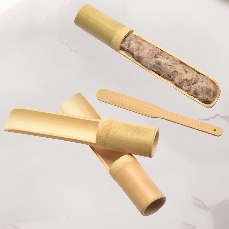 Anvelo Bamboo Shrimp Paste Mold Spoon
