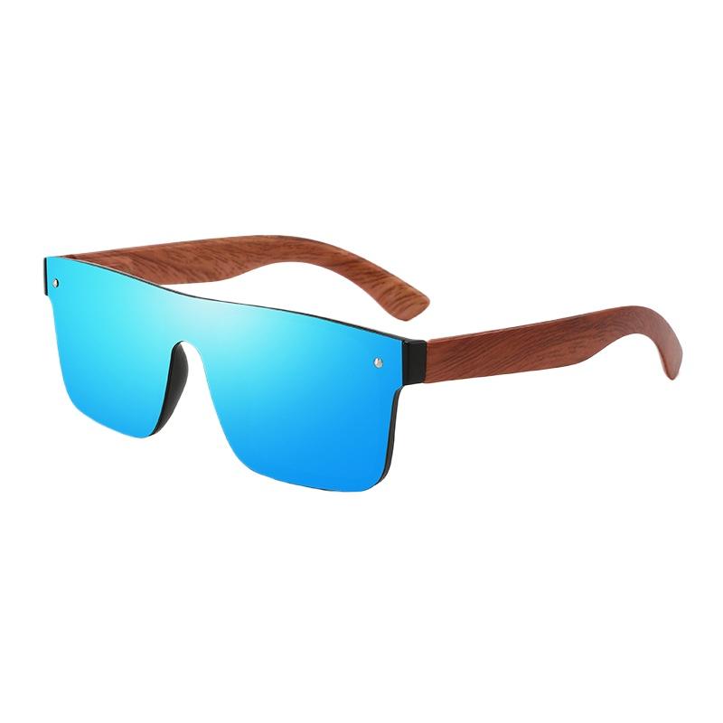 New Men's Outdoor Sports Polarized Sunglasses Men Driving Sunshade Eyeglasses Trendy Bamboo and Wood Spring Feet Eyewear UV400