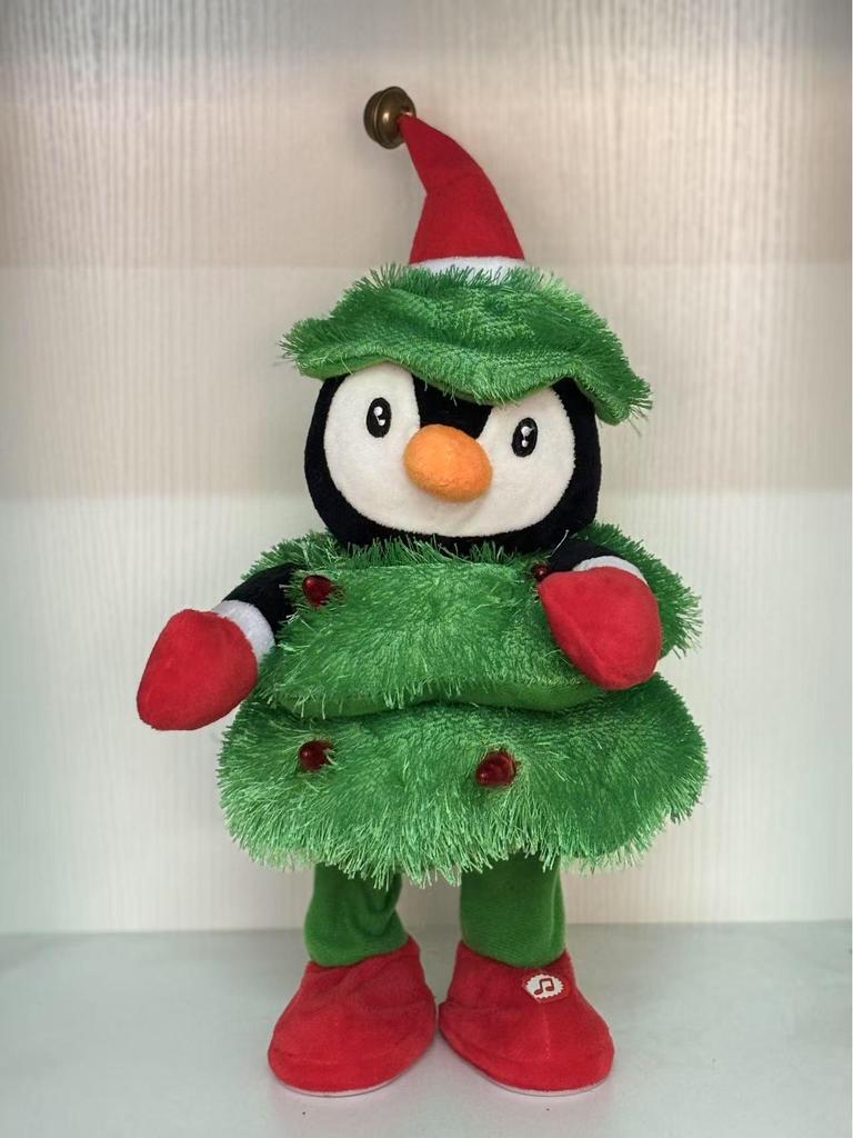 Dancing, Singing, Light-Up Christmas Tree Plush Toy - Festive Decoration & Gift