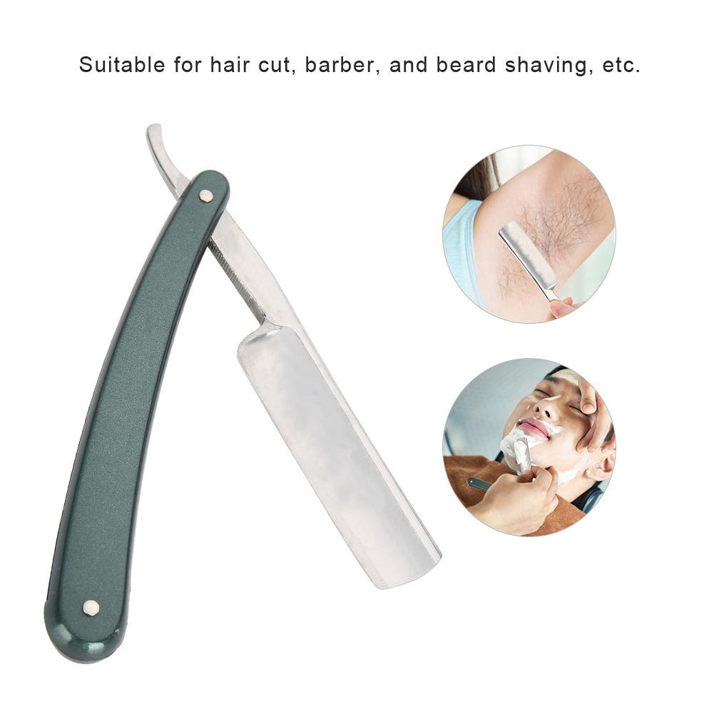 Professional Folding Hair Cut Barber Razor Stainless Steel Beard Shaver Hair Removal Tool