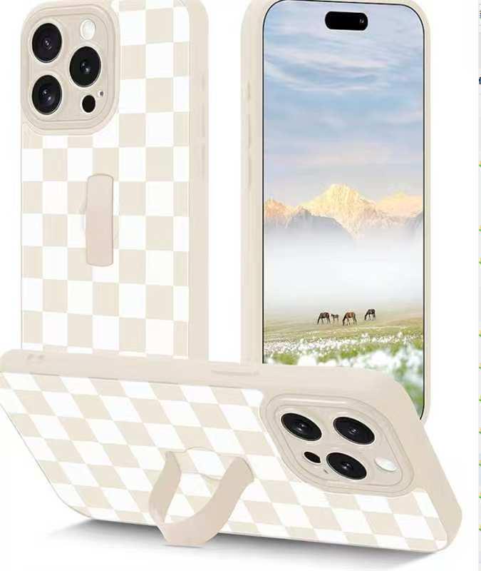Leopardenmuster Unsichtbarer Ringhalter iPhone 16/15/17 Pro Max Stoßfestes Apple Case iPhone 16 Pro