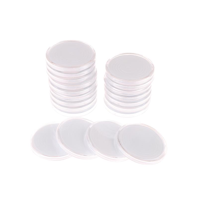 20Pcs 48Mm Commemorative Coin Storage Box With Inner Pad Protection Coinning Suitable Transparent Portable Round Storage Boxes