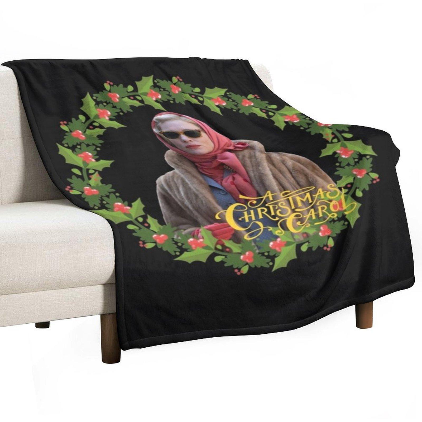 christmas carol Throw Blanket Thermals For Travel Beautifuls For Sofa Thin Decorative Throw Blankets 30x40in