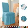 Seersucker Chair Cover Elastic Wedding Chair Slipcovers with Skirt All Season Universal Seat Covers Living Room Housse De Chaise