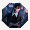 Wednesday Addams, Addams Family- Automatic Opening and Closing, 8-rib Structure Portable Umbrella, Suitable for Men and Women in All Seasons
