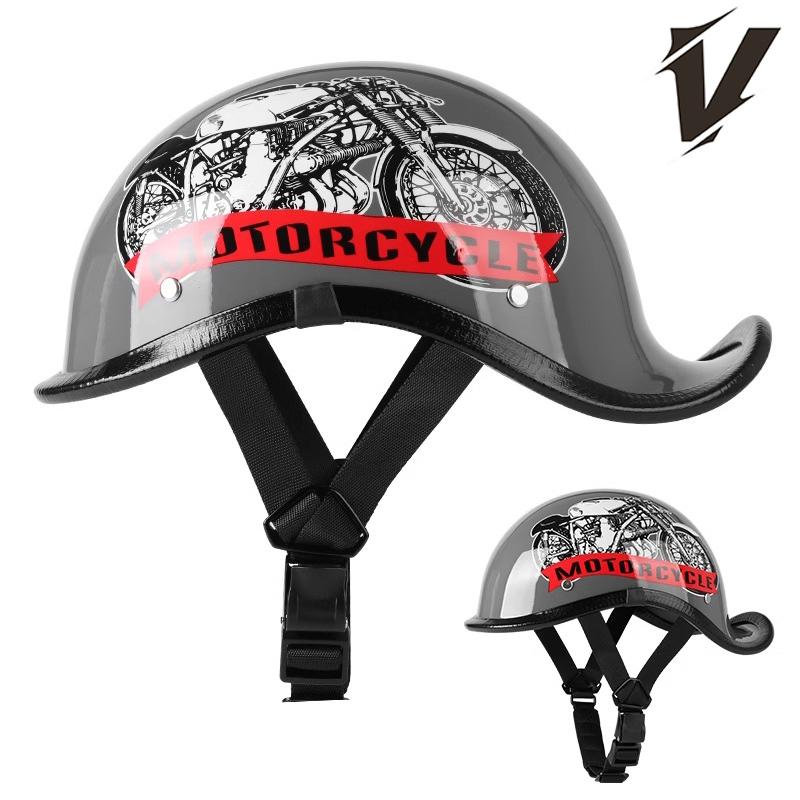 Retro Motorcycle Half Helmet Summer Half Face Unisex Helmet Motorbike Universal VintageHalf Helmet Motorcycle Helmet