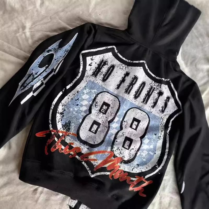 European and American cartoon print Y2K retro street trend men's and women's hoodies