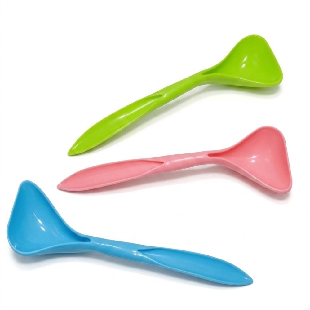 3 pcs Small Size Wet Food Scoop Polymer Long Handle Pet Spoon Can Leftover Cleaning