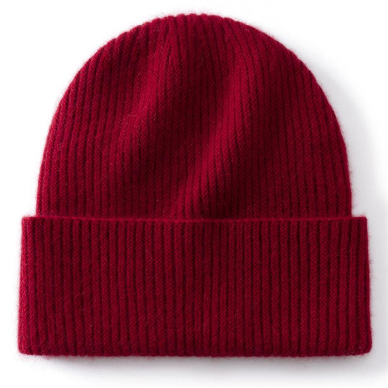 Cashmere hat autumn and winter knitted hat men's and women's knitted hat thermal bag head knitted hat new thermal knitted hat