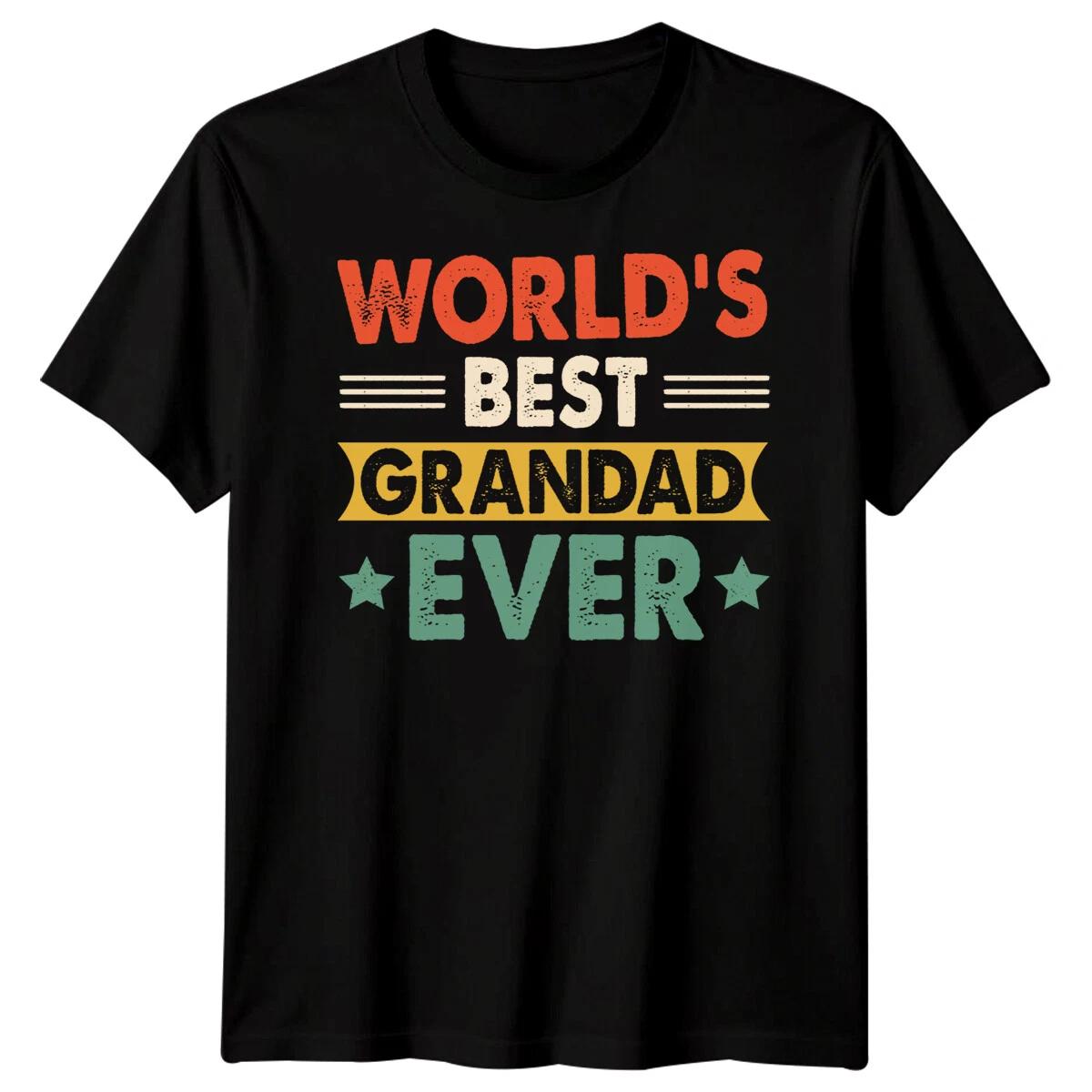 Mens Worlds Best Grandad Ever Funny Fathers Day TTshirt Tee Dad Papa Life #FD 3XL