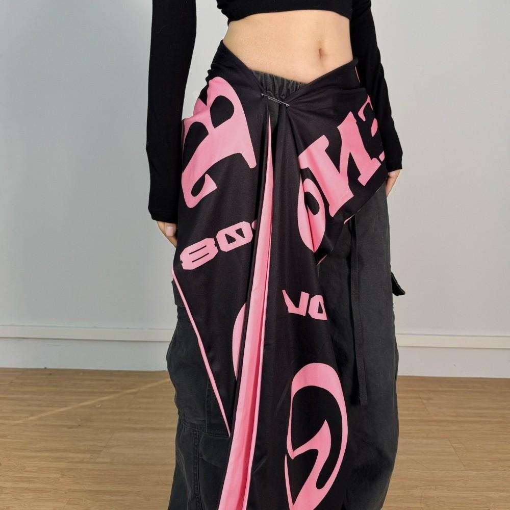 Women Waistband Jazz Dance Belt Widen Hip Scarf Trendy Hip-hop Scarf  for Street Dance