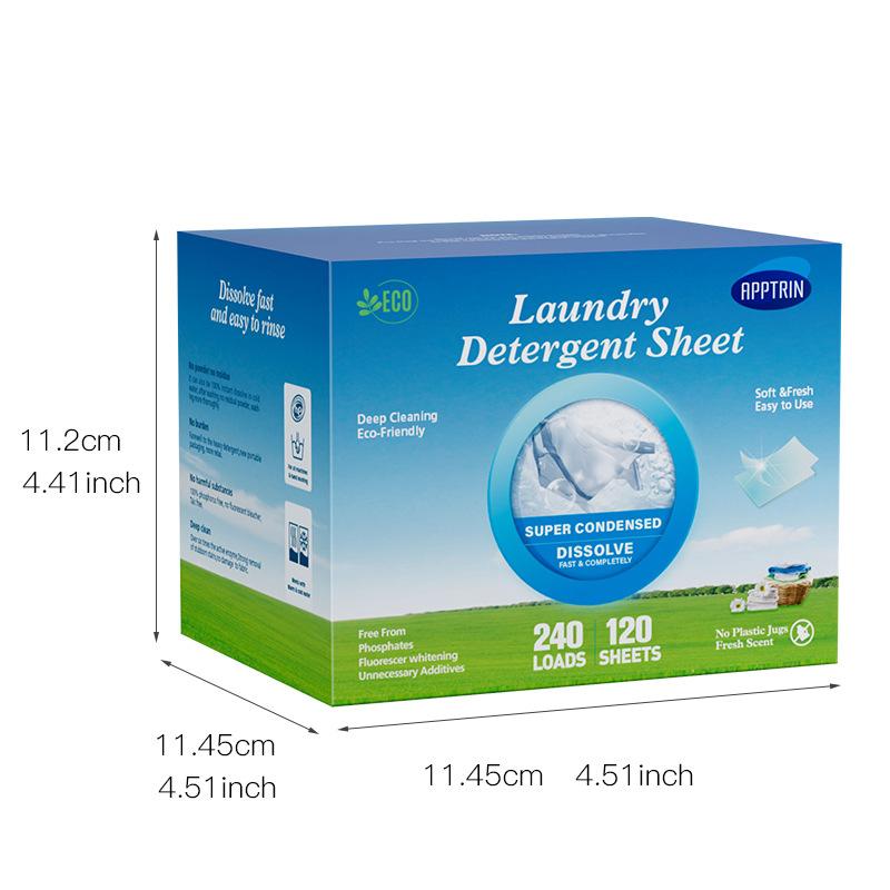 60 Stück Blasenpapier-Waschtabletten, konzentrierte Tiefenreinigung, Farbschutz und Duftpapier