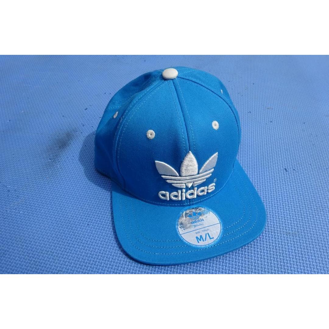 Used adidas Originals Cap Hat Light Blue M/L Beautiful