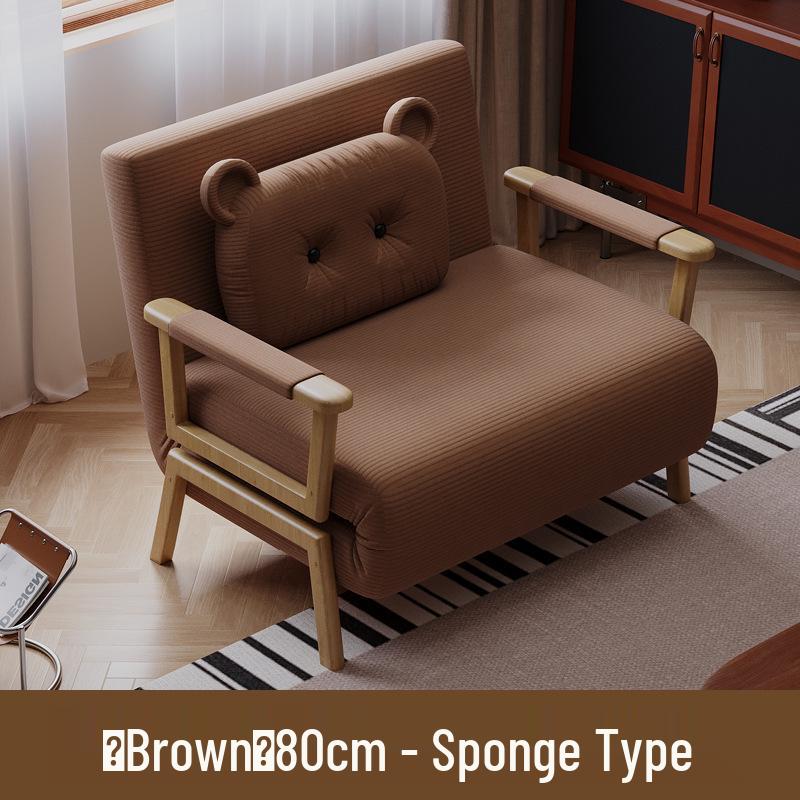 Creative Foldable Sofa Bed - Space-Saving, Thickened, and Comfortable for One Person