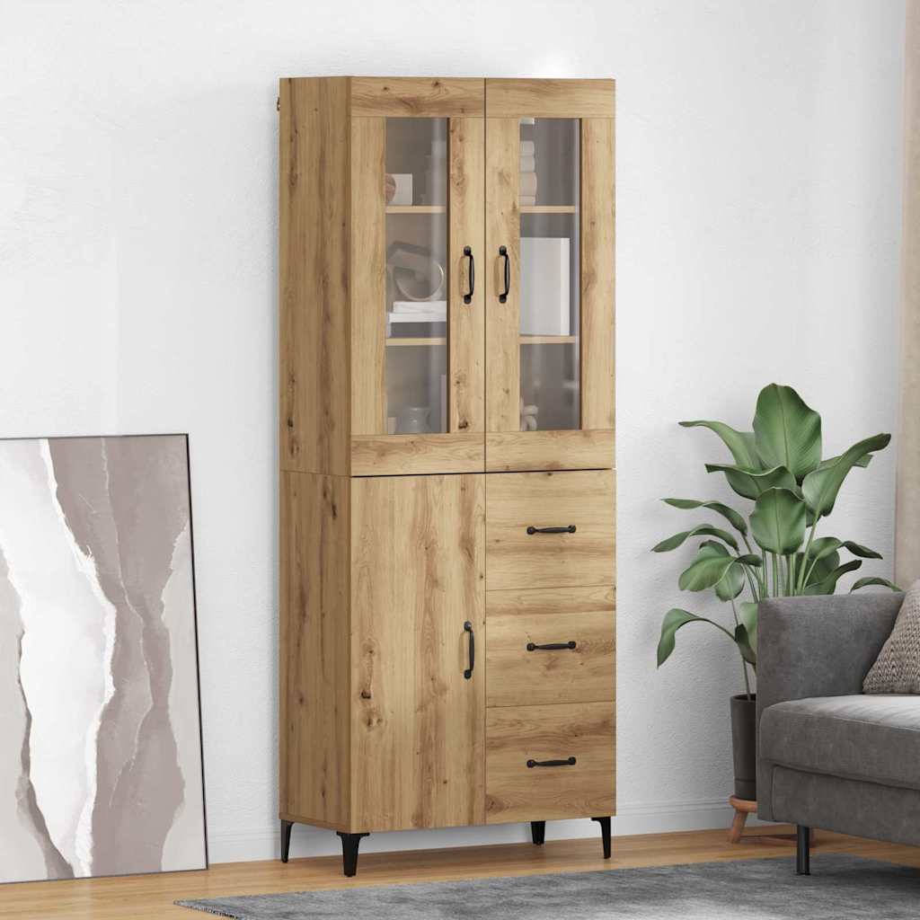 Highboard Artisan Oak 69.5 x 34 x 180 cm Particleboard