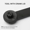 Integrated Central Shaft Wrench Stainless Steel Bike Single Head Spanner Mountain Bicycles Road Cycling Riding Tools