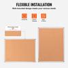48"x36" Large Cork Board – Wall-Mounted Bulletin Board with Pin Board