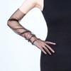Women Mesh Gloves Tulle Ultra Full Finger Elbow Long Gloves Vintage Sunscreen Gloves Wedding Bride Dress Mittens For Party Dress
