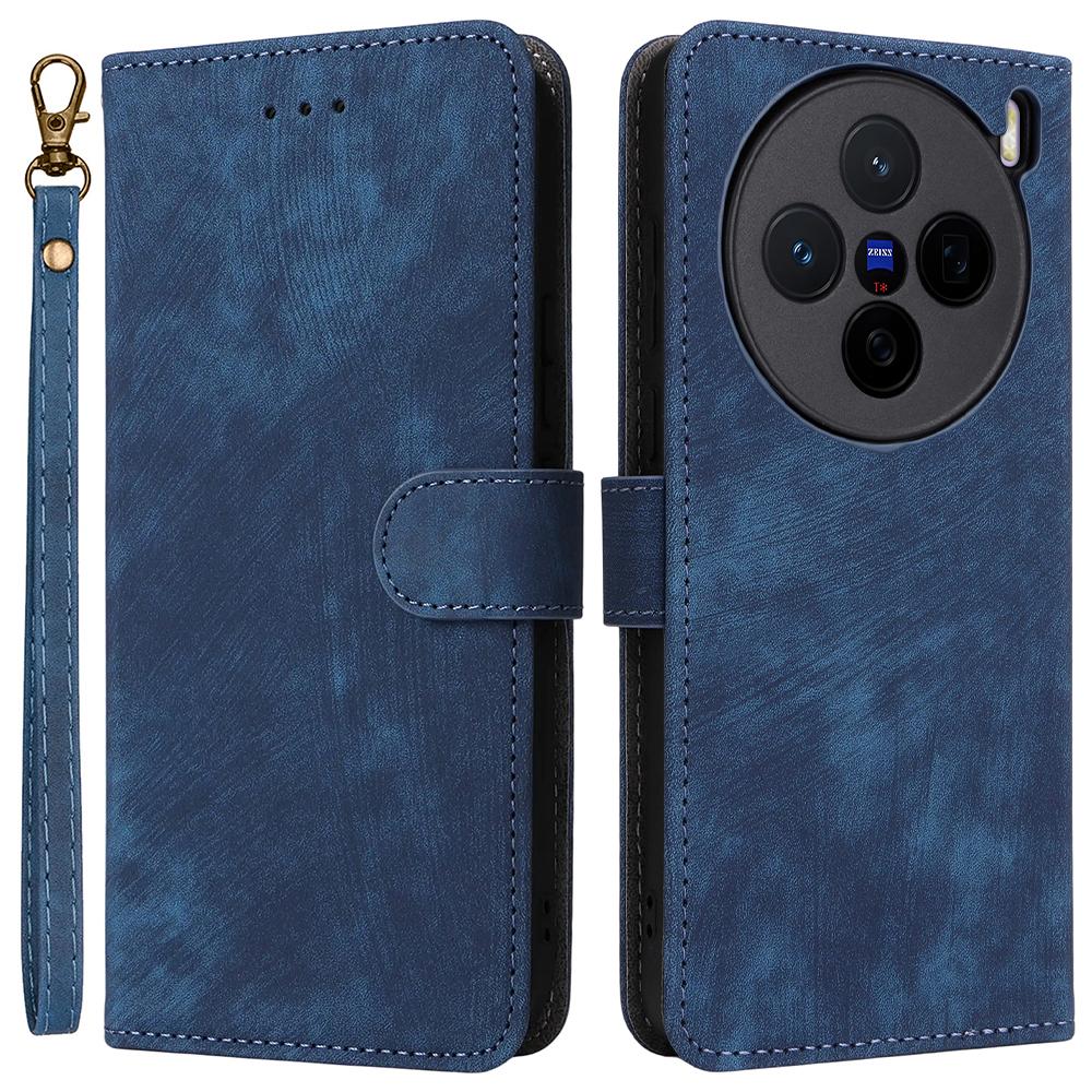 For Vivo X200s 5G Case Wallet RFID Blocking PU Leather Cover Stand with Strap