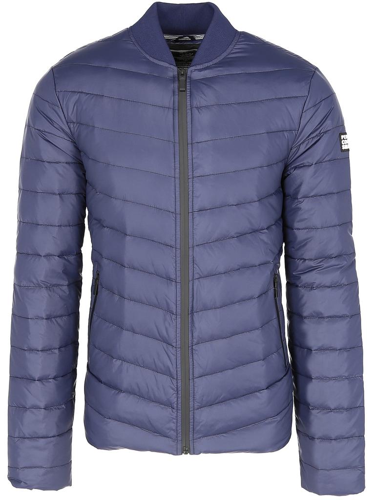 MEN' DOWN QUILTED JACKET WITH ZIPPER