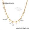Multi Heart Beads Charms Necklace Bracelet For Women 18k Gold Plated Waterproof Non Tarnish Women's Necklaces Matching Bracelets