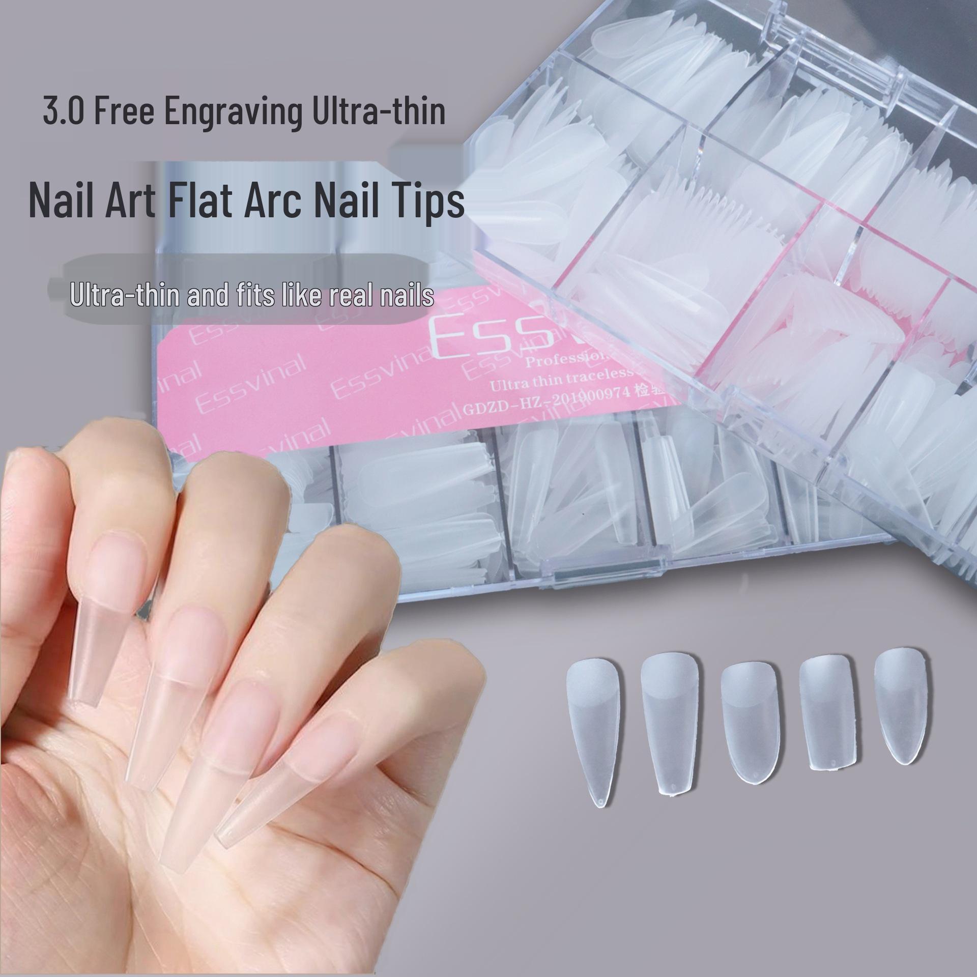 

Ultra-Thin Frosted Square & Teardrop Almond Full & Half Cover Wearable False Nails