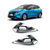 For Nissan Note   ABS Chrome Front Bumper Rear Fog Light Lamp Foglight Cover Trim Molding Surround Protector Car Styling