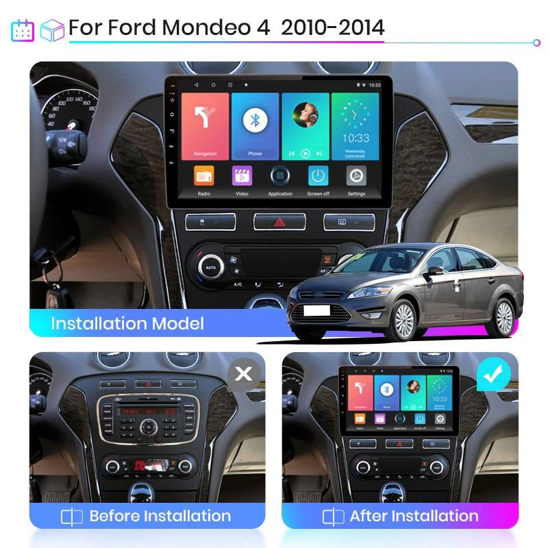 For Ford Mondeo 4 2011-2013 Car Radio GPS Navigation Android Auto Stereo Video Multimedia Player Carplay Head Unit Autoradio
