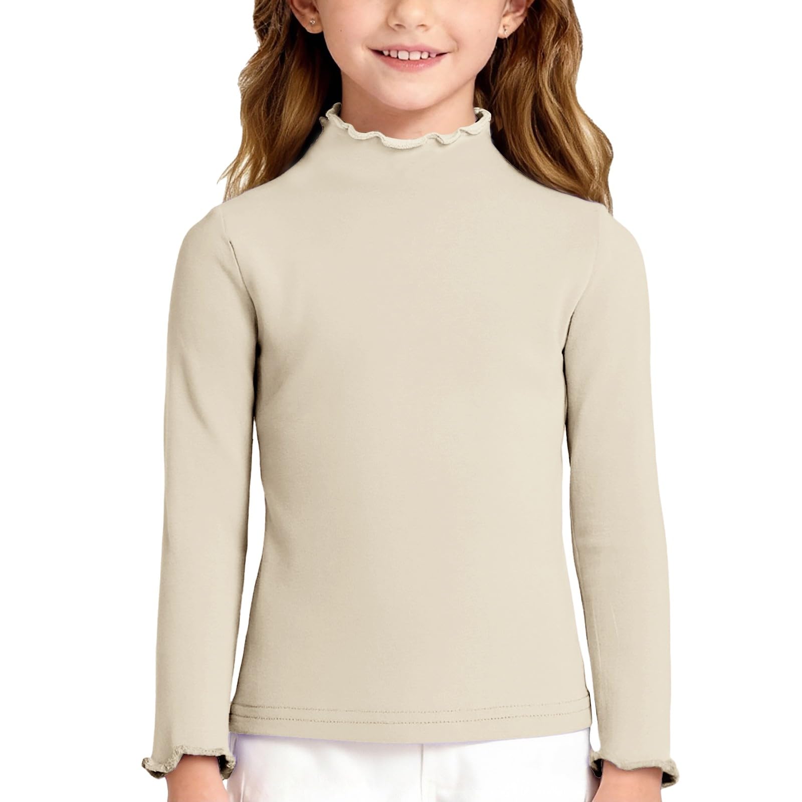 Boy And Girls Color Long Sleeved T-shirt Round Neck Color T-shirt 100
