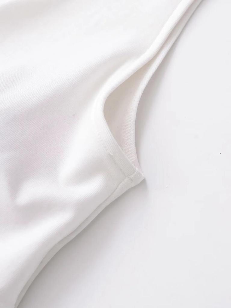 Women's V-Neck Lace Patchwork Tie-Up Cropped Tank Top