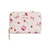 New Cherry Short Wallet PU Leather Large Capacity Cherry Bow Card Bag Lightweight Bowknot Card Bags Gril