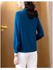 Women's Fashion Silk Long-Sleeve Bow Shirt, 2025 New Collection