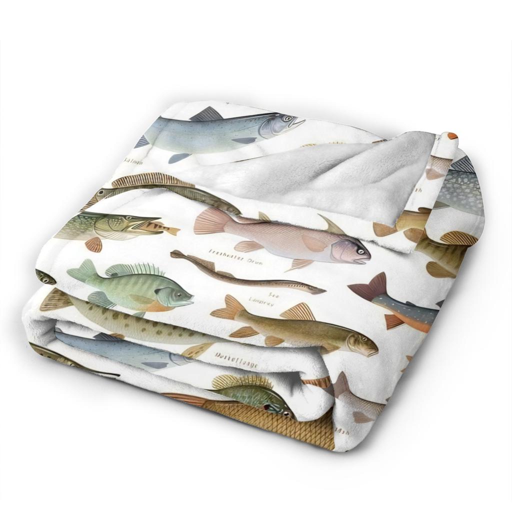 Sportfisch Lustiger Liebhaber Weiche Decke Picknick Plüsch Bettwäsche Überwürfe Neuheit Heimdekoration Flanell Tagesdecke Sofa Bettbezug